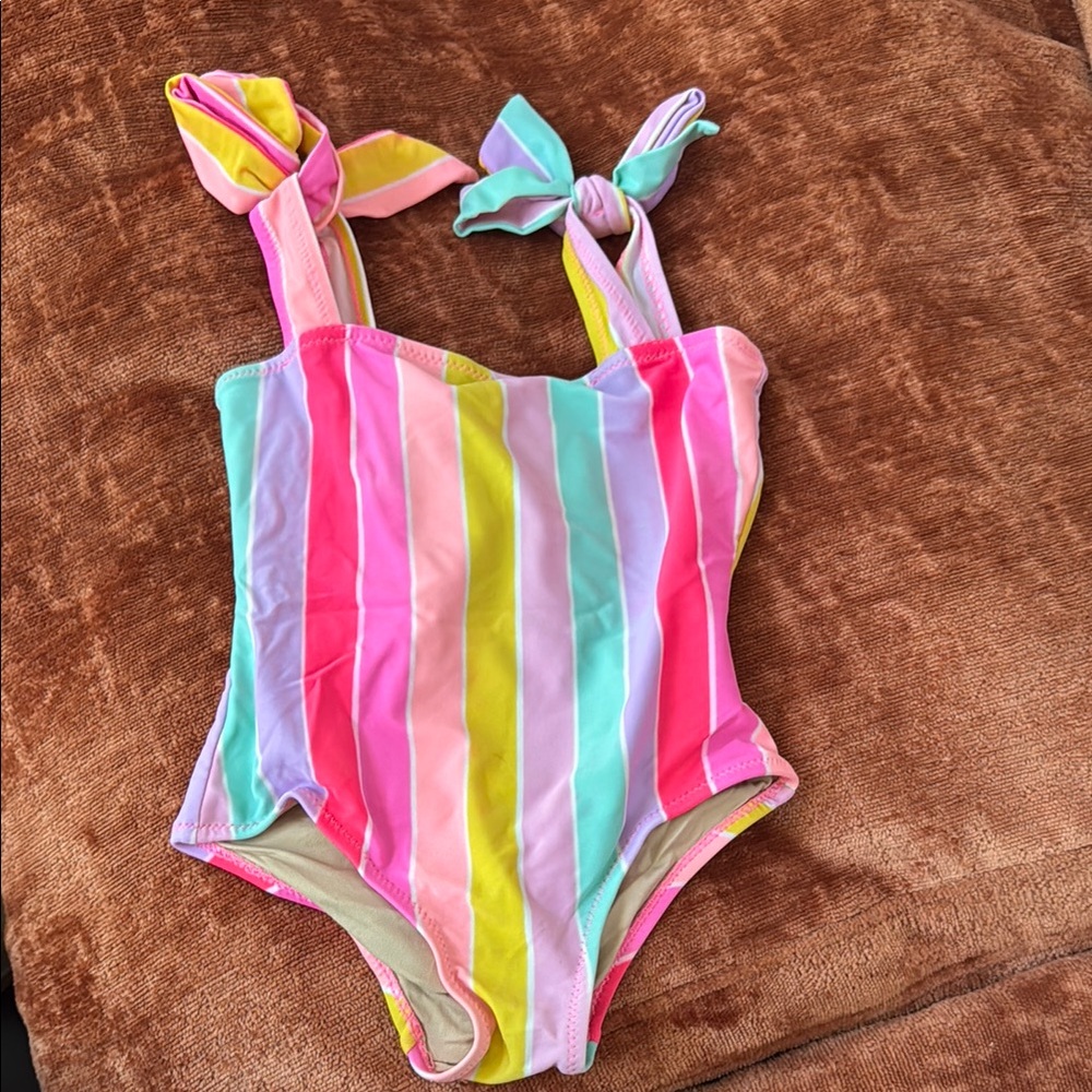 Colorful Striped Swimsuit